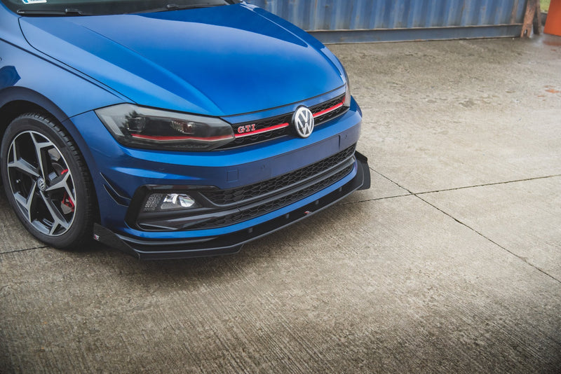 Maxton Design Street Pro Splitter + Flaps Volkswagen Polo GTI Mk6