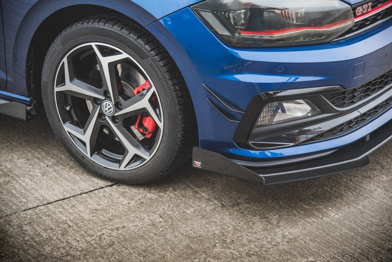 Maxton Design Street Pro Splitter + Flaps Volkswagen Polo GTI Mk6