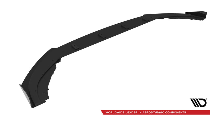 Maxton Design Street Pro Splitter + Flaps for Volkswagen Golf GTI / GTE / R-Line Mk8 Facelift
