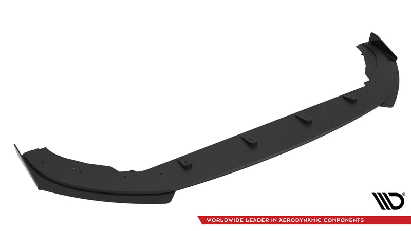Maxton Design Street Pro Splitter + Flaps for Volkswagen Golf GTI / GTE / R-Line Mk8 Facelift