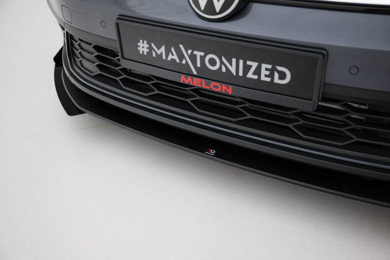 Maxton Design Street Pro Splitter + Flaps for Volkswagen Golf GTI / GTE / R-Line Mk8 Facelift