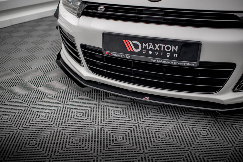 Maxton Design Street Pro Splitter + Flaps + Flaps for Volkswagen Scirocco R Mk3