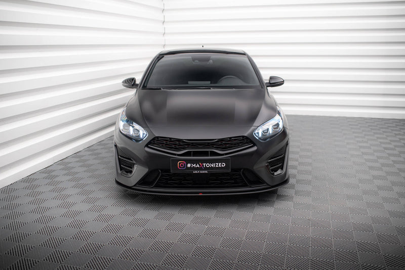 Maxton Design Street Pro Splitter Kia Proceed GT Mk3 Facelift / Ceed GT / GT - Line Mk1 Facelift