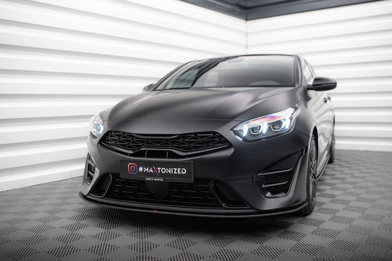 Maxton Design Street Pro Splitter Kia Proceed GT Mk3 Facelift / Ceed GT / GT - Line Mk1 Facelift