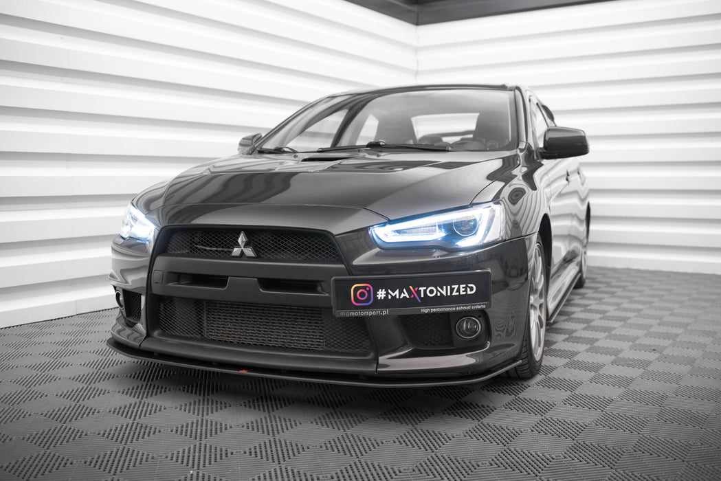 Maxton Design Street Pro Splitter Mitsubishi Lancer EVO X