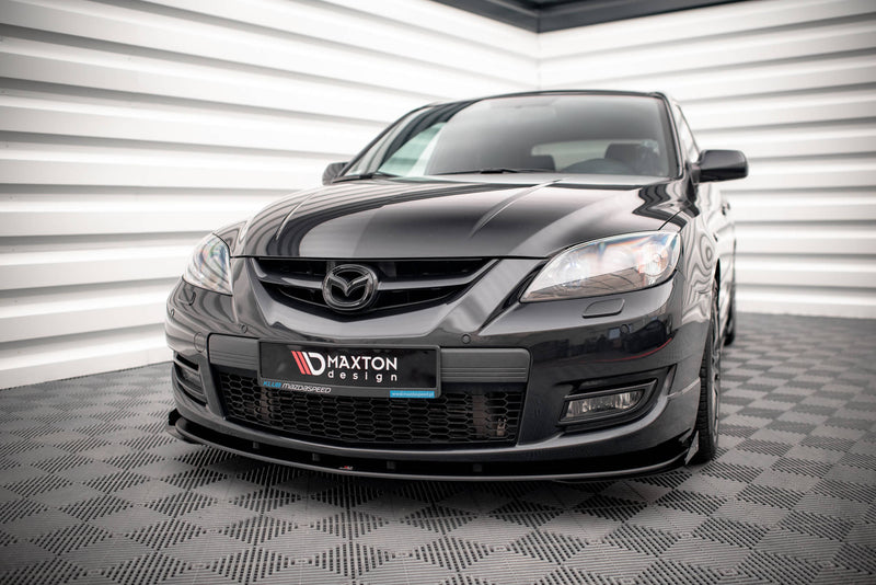 Maxton Design Street Pro Splitter + Flaps V.1 + Flaps for Mazda 3 MPS Mk1