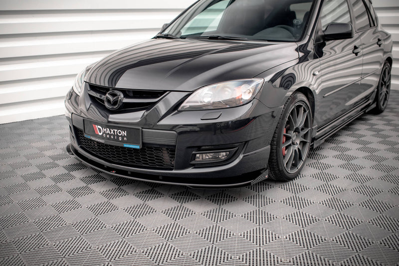 Maxton Design Street Pro Splitter + Flaps V.1 + Flaps for Mazda 3 MPS Mk1