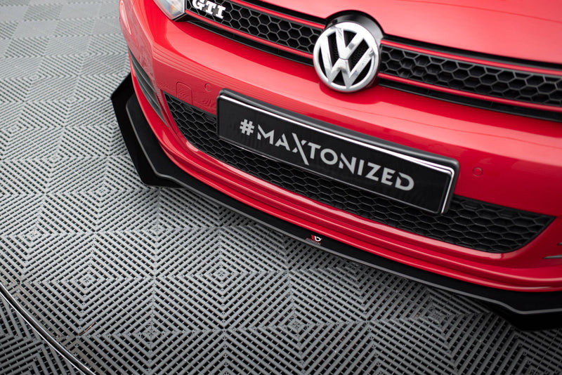 Maxton Design Street Pro Splitter V.3 + Flaps Volkswagen Golf GTI Mk6