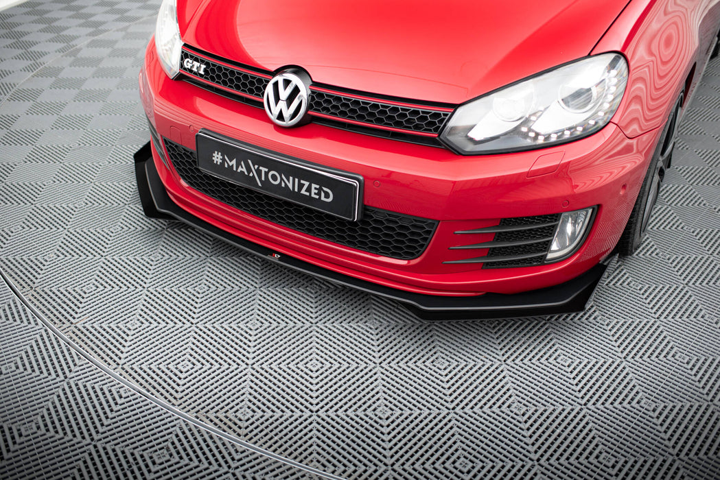 Maxton Design Street Pro Splitter V.3 + Flaps Volkswagen Golf GTI Mk6