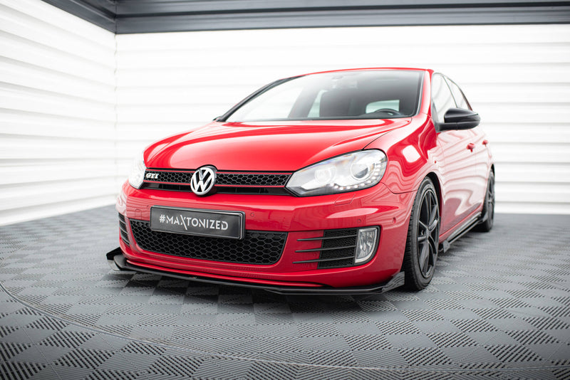 Maxton Design Street Pro Splitter V.3 + Flaps Volkswagen Golf GTI Mk6