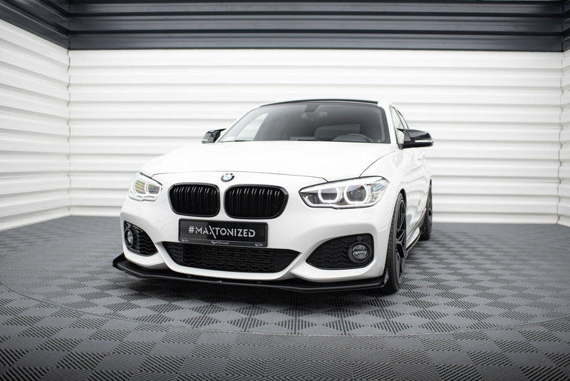 Maxton Design Street Pro Splitter V.3 + Flaps BMW 1 F20 M-Pack Facelift / M140i