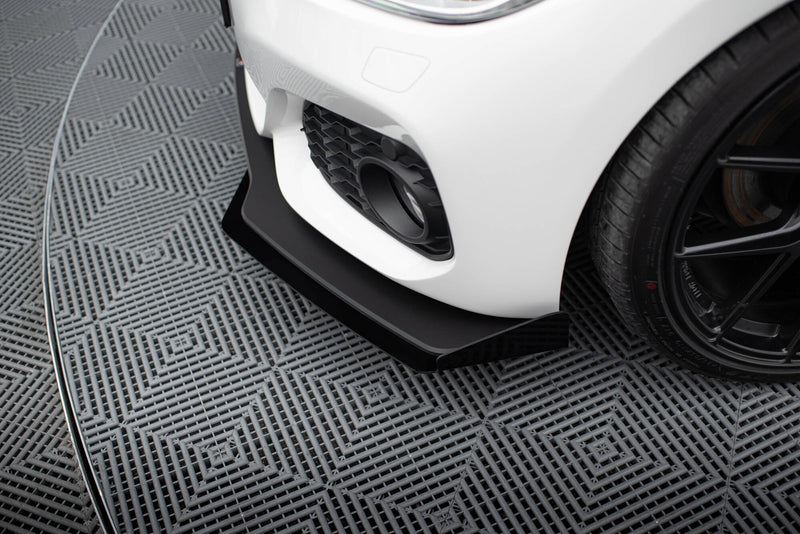 Maxton Design Street Pro Splitter V.3 + Flaps BMW 1 F20 M-Pack Facelift / M140i