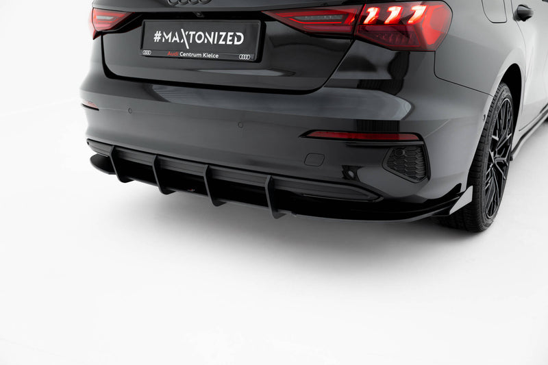 Maxton Design Street Pro Rear Apron + Flaps Audi A3 Sedan 8Y