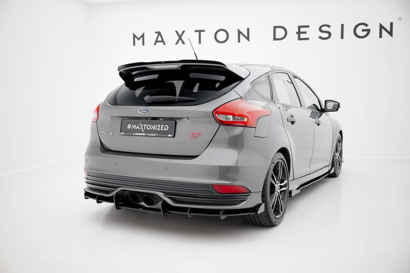 Maxton Design Street Pro Rear Apron + Flaps Ford Focus ST Mk3 Facelift