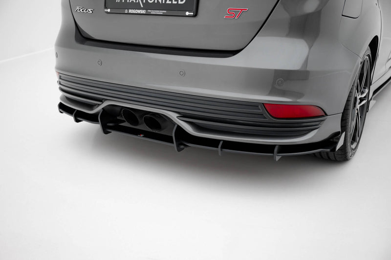 Maxton Design Street Pro Rear Apron + Flaps Ford Focus ST Mk3 Facelift