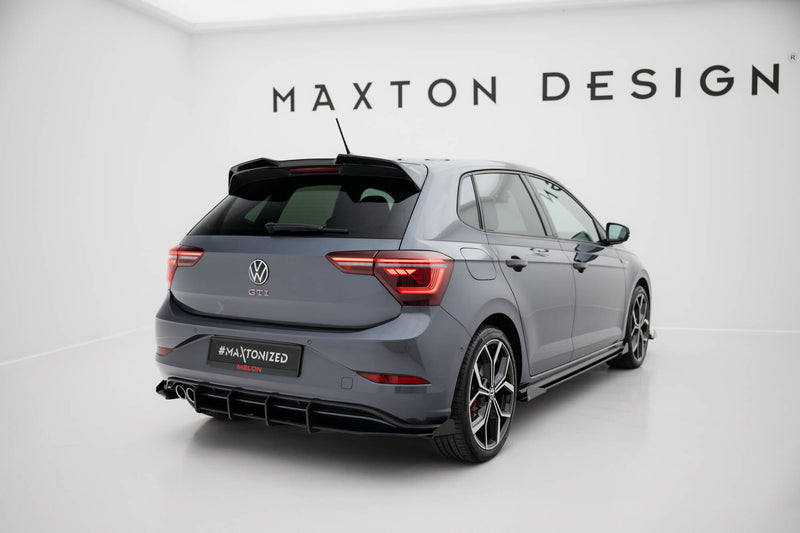 Maxton Design Street Pro Rear Apron + Flaps for Volkswagen Polo GTI Mk6 Facelift