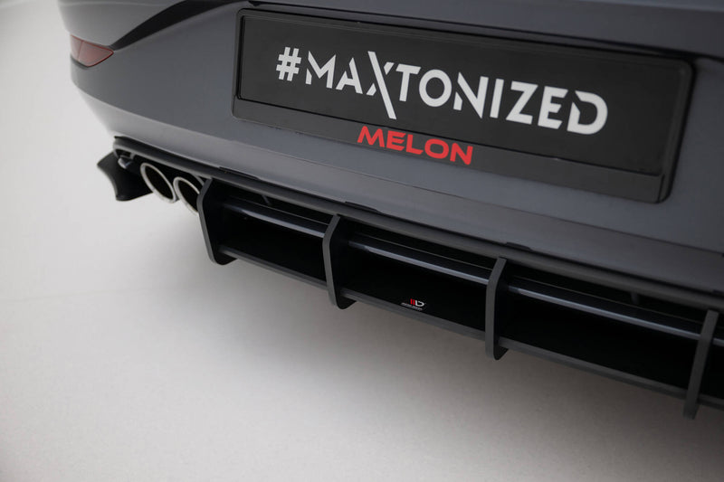Maxton Design Street Pro Rear Apron + Flaps for Volkswagen Polo GTI Mk6 Facelift