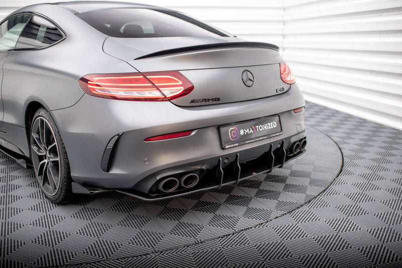 Maxton Design Street Pro Heckschurze Mercedes-AMG C43 Coupe / Cabrio C205  Facelift / A205 Facelift
