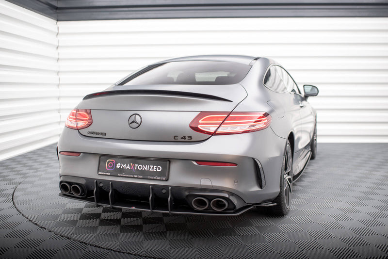 Maxton Design Street Pro Heckschurze Mercedes-AMG C43 Coupe / Cabrio C205  Facelift / A205 Facelift