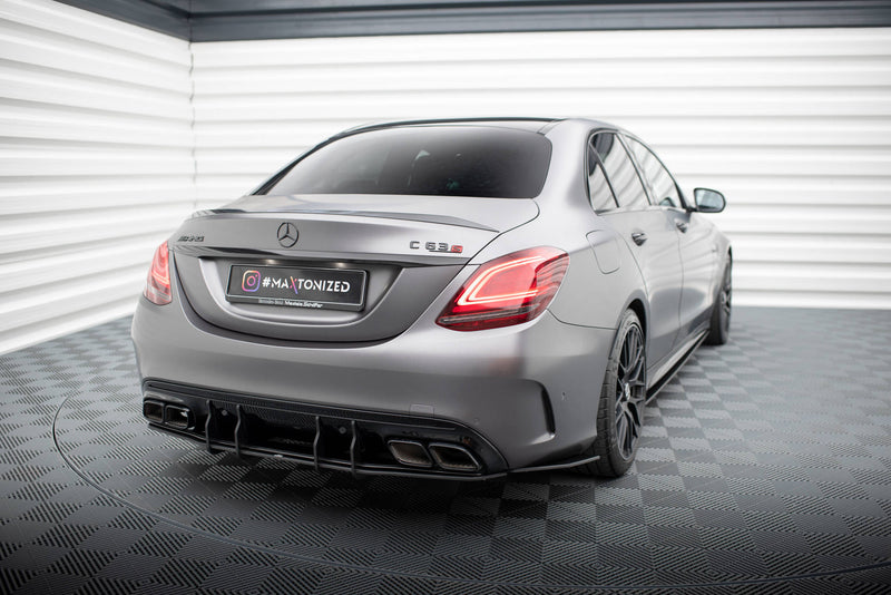 Maxton Design Street Pro Heckschurze Mercedes-AMG C63 Sedan / Estate W205 Facelift