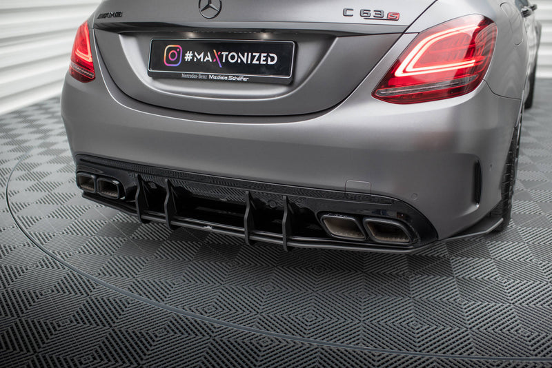 Maxton Design Street Pro Heckschurze Mercedes-AMG C63 Sedan / Estate W205 Facelift