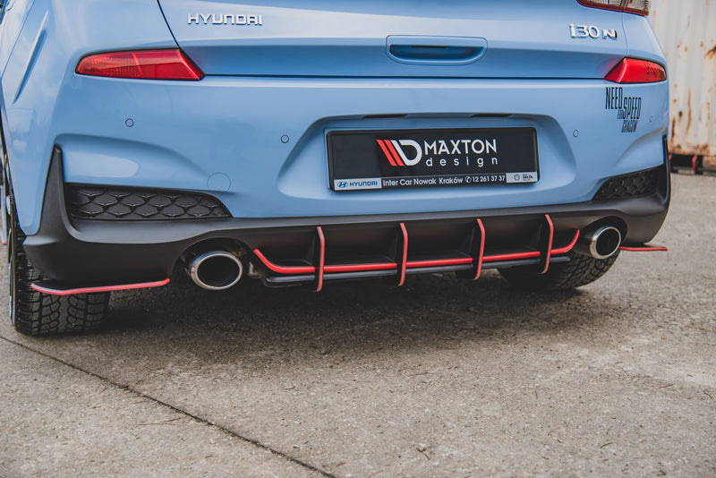 Maxton Design Rennen Haltbarkeit Heckschurze V.1 Hyundai I30 N Mk3 Hatchback