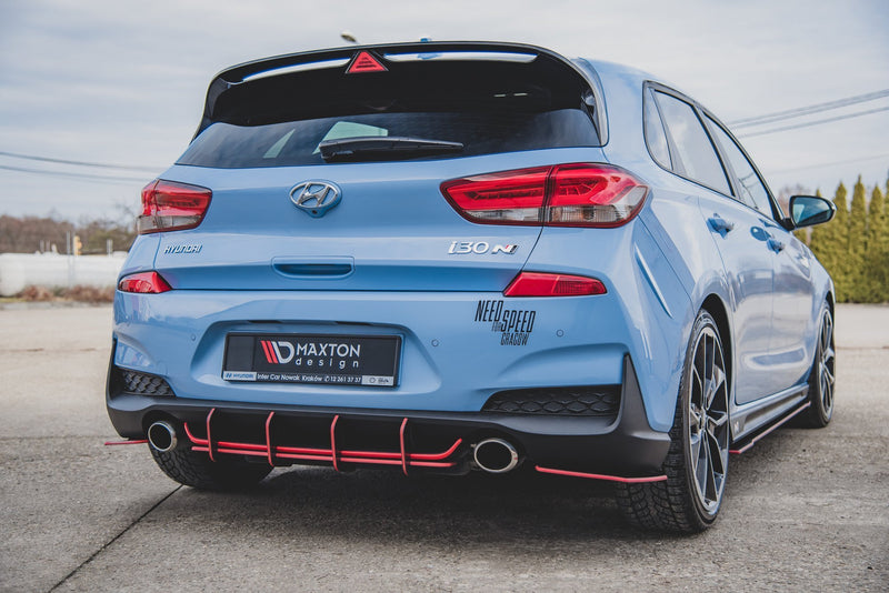 Maxton Design Rennen Haltbarkeit Heckschurze V.1 Hyundai I30 N Mk3 Hatchback