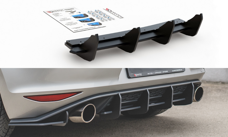 Maxton Design Street Pro Rear Bumper V.1 VW Golf 7 GTI