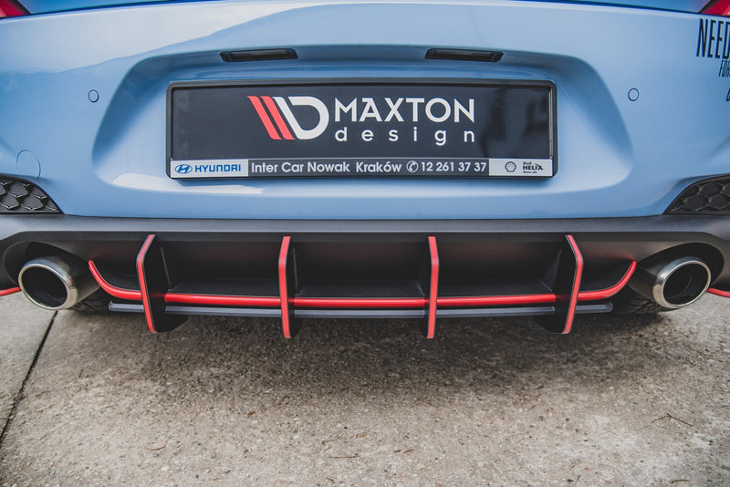 Maxton Design Rennen Haltbarkeit Heckschurze V.2 Hyundai I30 N Mk3 Hatchback