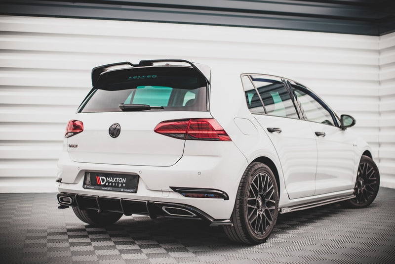 Maxton Design Rennen Street Pro Heckschurze Volkswagen Golf R-Line Mk 7 Facelift