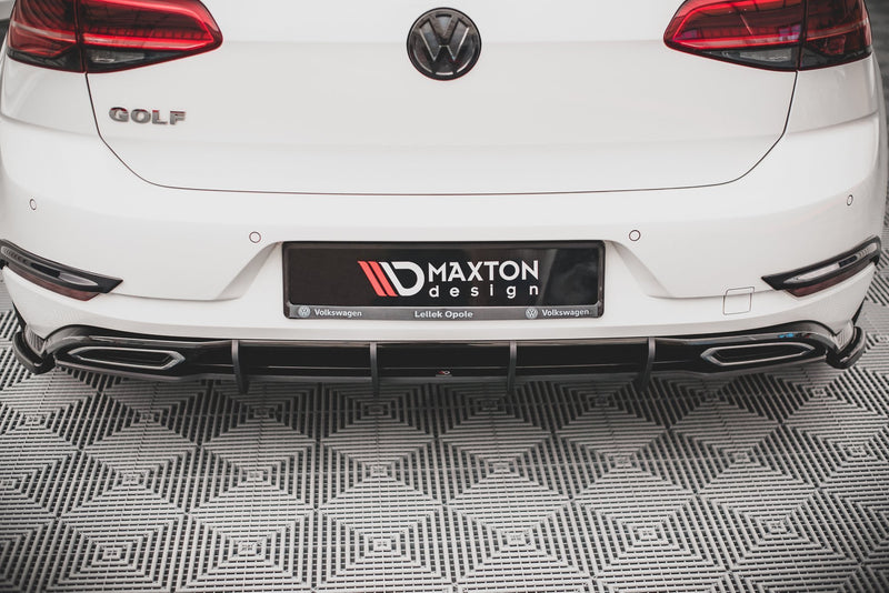 Maxton Design Rennen Street Pro Heckschurze Volkswagen Golf R-Line Mk 7 Facelift