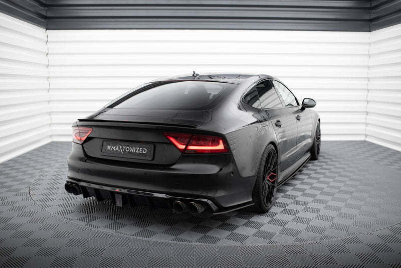 Maxton Design Street Pro Heck Diffusor Seite Audi A7 S-Line C7