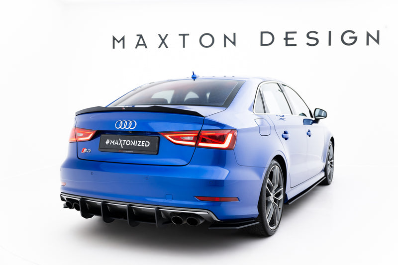 Maxton Design Street Pro Heck Diffusor Seite  Audi S3 Sedan 8V