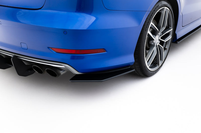 Maxton Design Street Pro Heck Diffusor Seite  Audi S3 Sedan 8V