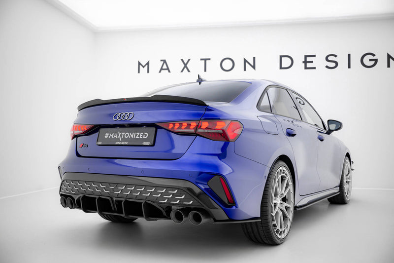 Maxton Design Street Pro Heck Diffusor Seite  Audi S3 Sedan 8Y Facelift