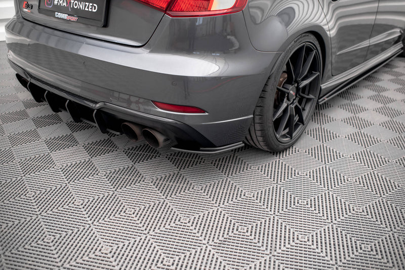 Maxton Design Street Pro Rear Diffuser Side for Audi S3 Sportback 8V Facelift