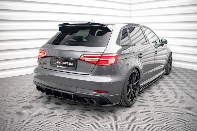 Maxton Design Street Pro Rear Diffuser Side for Audi S3 Sportback 8V Facelift
