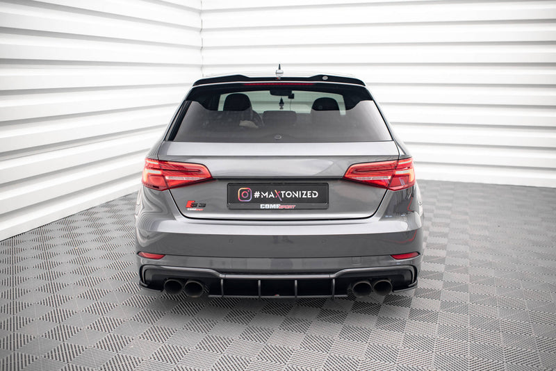 Maxton Design Street Pro Rear Diffuser Side for Audi S3 Sportback 8V Facelift