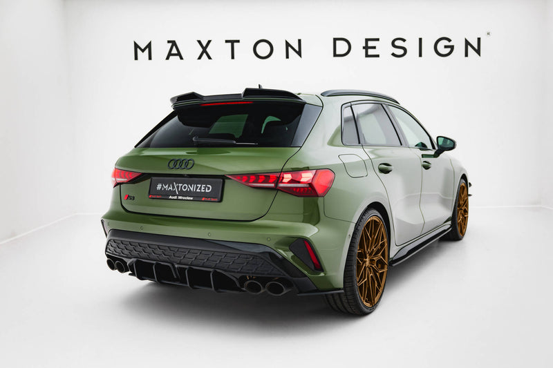 Maxton Design Street Pro Heck Diffusor Seite  Audi S3 Sportback 8Y Facelift