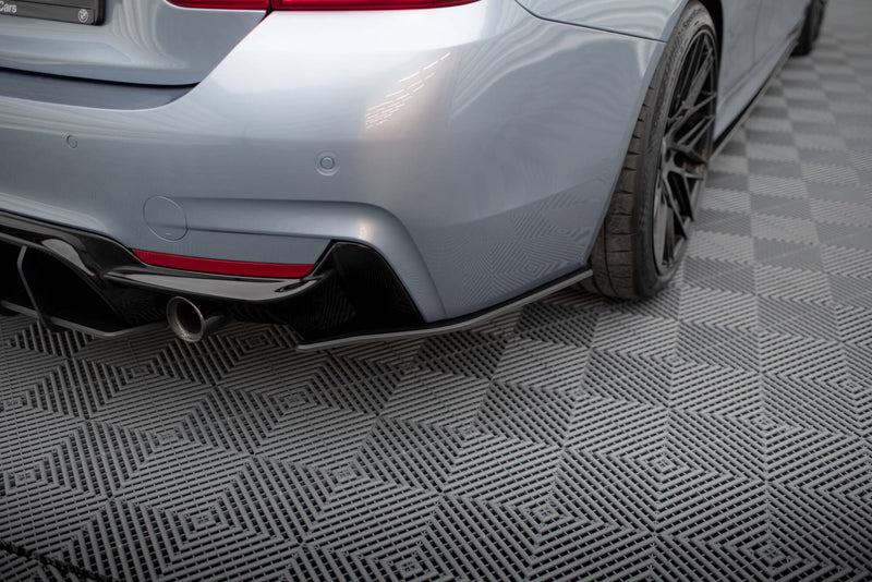 Maxton Design Street Pro Heck Diffusor Seite BMW 435i Coupe M-Pack F32
