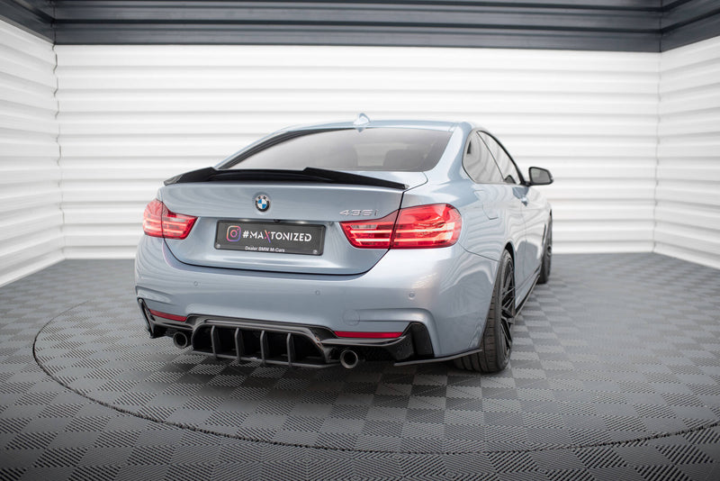 Maxton Design Street Pro Heck Diffusor Seite BMW 435i Coupe M-Pack F32