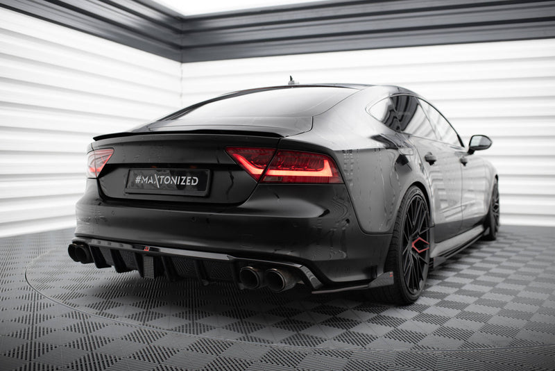 Maxton Design Street Pro Heck Diffusor Seite + Flaps Audi A7 S-Line C7