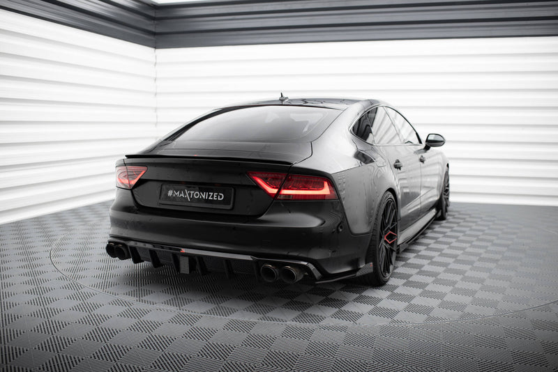 Maxton Design Street Pro Heck Diffusor Seite + Flaps Audi A7 S-Line C7