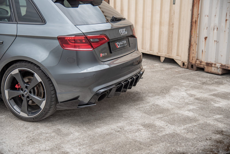 Maxton Design Street Pro Heck Diffusor Seite + Flaps Audi RS3 8V Sportback