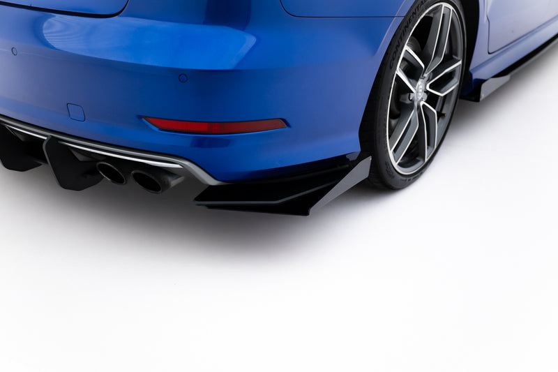 Maxton Design Street Pro Heck Diffusor Seite + Flaps Audi S3 Sedan 8V