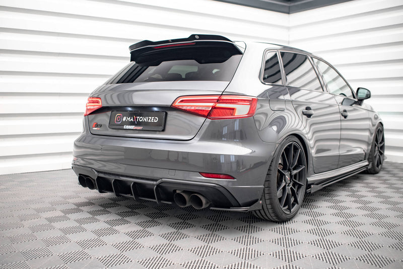 Maxton Design Street Pro Heck Diffusor Seite + Flaps Audi S3 Sportback 8V Facelift