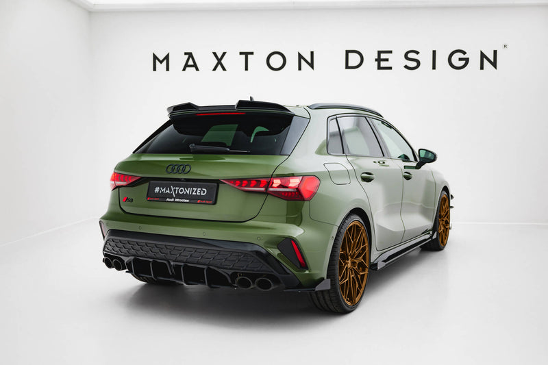 Maxton Design Street Pro Heck Diffusor Seite + Flaps Audi S3 Sportback 8Y Facelift