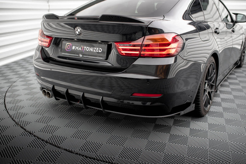 Maxton Design Street Pro Heck Diffusor Seite + Flaps BMW 4 Gran Coupe F36