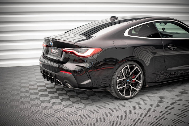 Maxton Design Street Pro Heck Diffusor Seite + Flaps BMW 4 M-Pack G22 / G23 / G22 Facelift / G23 Facelift
