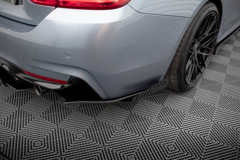 Maxton Design Street Pro Heck Diffusor Seite + Flaps BMW 435i Coupe M-Pack F32